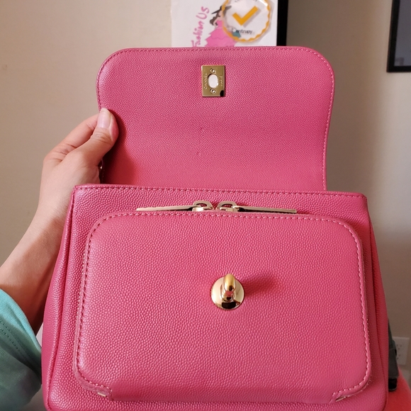 Chanel business affinity pink caviar gold hard ware small bag - Picture 16 of 16